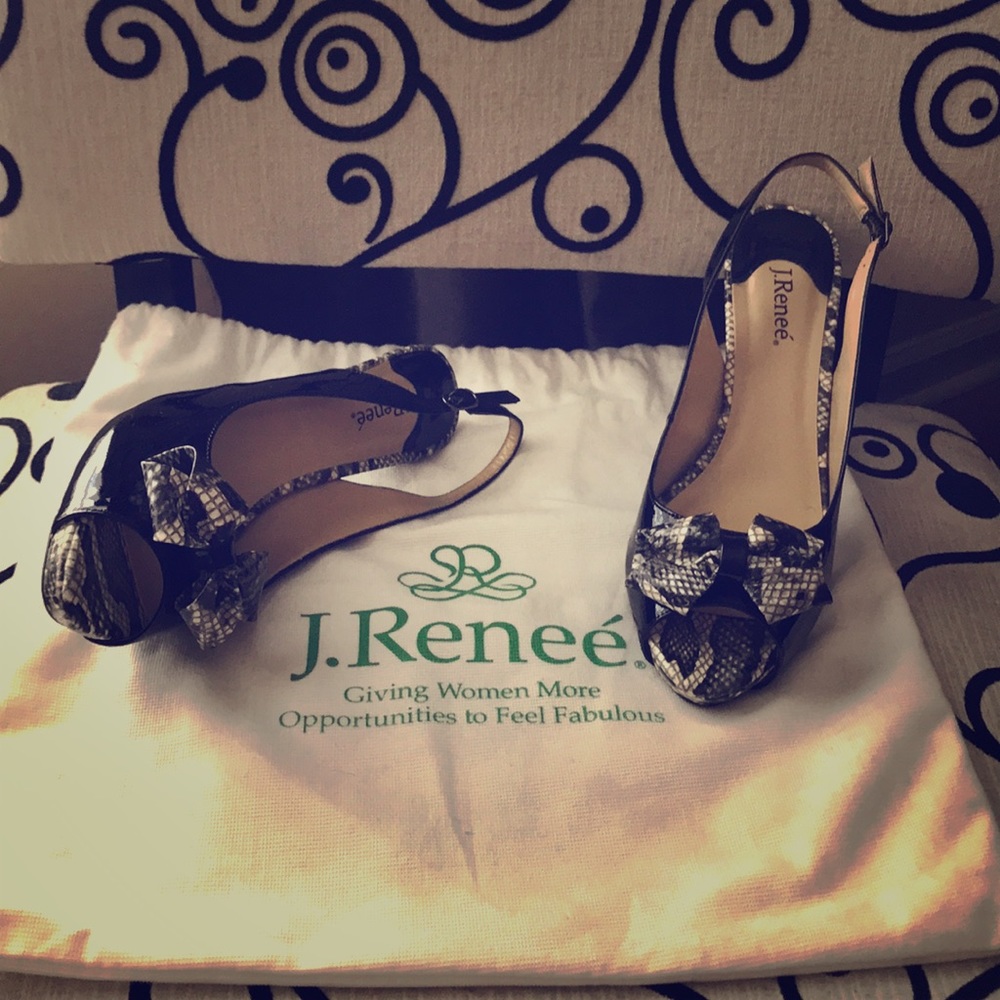 J. Renee’ “brand new” snakeskin heels
